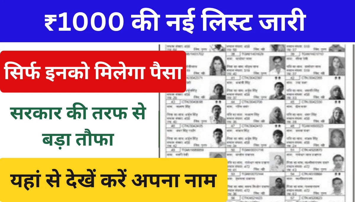 E Shram Card 1000 रुपये की नई लिस्ट जारी, जानें कैसे चेक करें अपना नाम